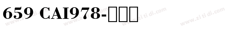659 CAI978字体转换